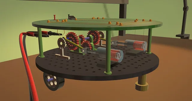 The two-solenoid robot