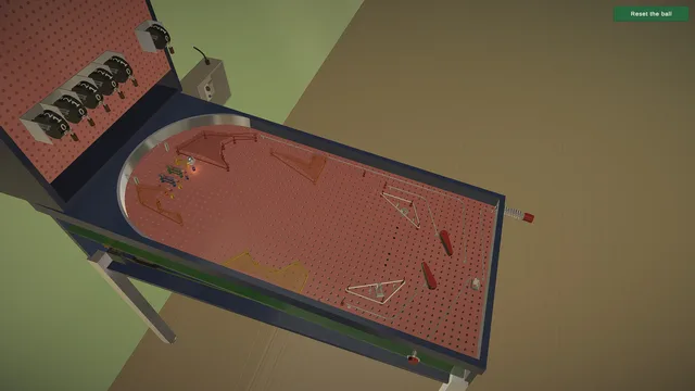The pinball table under construction