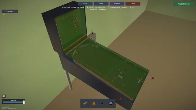The pinball cabinet